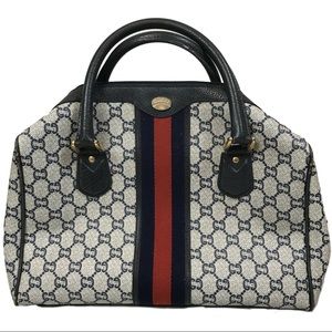 Rare VTG Blue Gucci Plus/Supreme Satchel